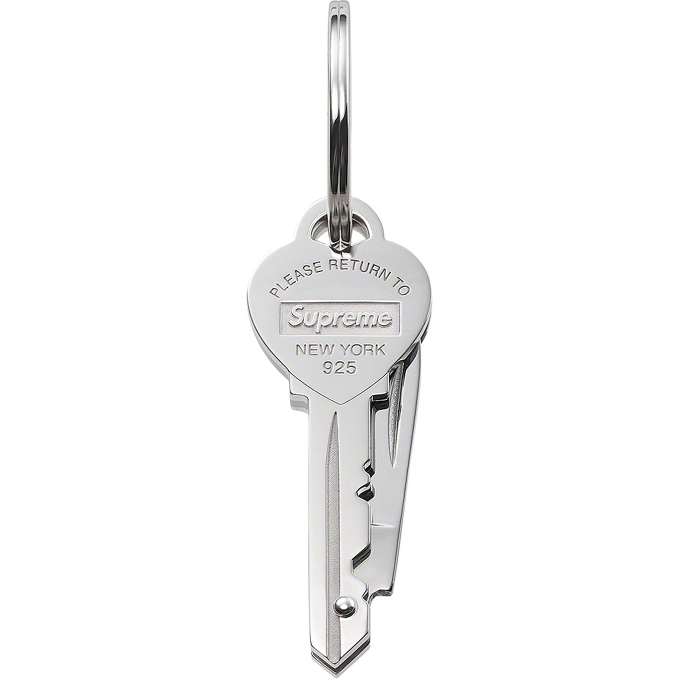 Supreme®/Tiffany & Co. Return to Tiffany Heart Knife Key Ring view 2